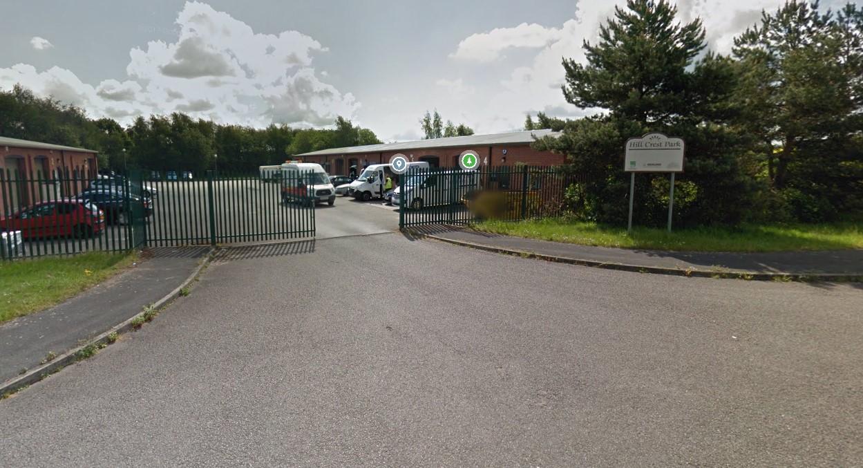 Google map showing Calverton business units frontage